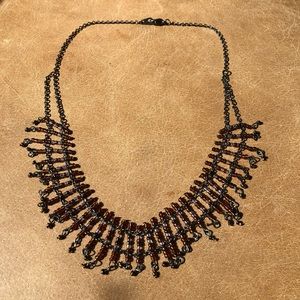 Beaded choker necklace